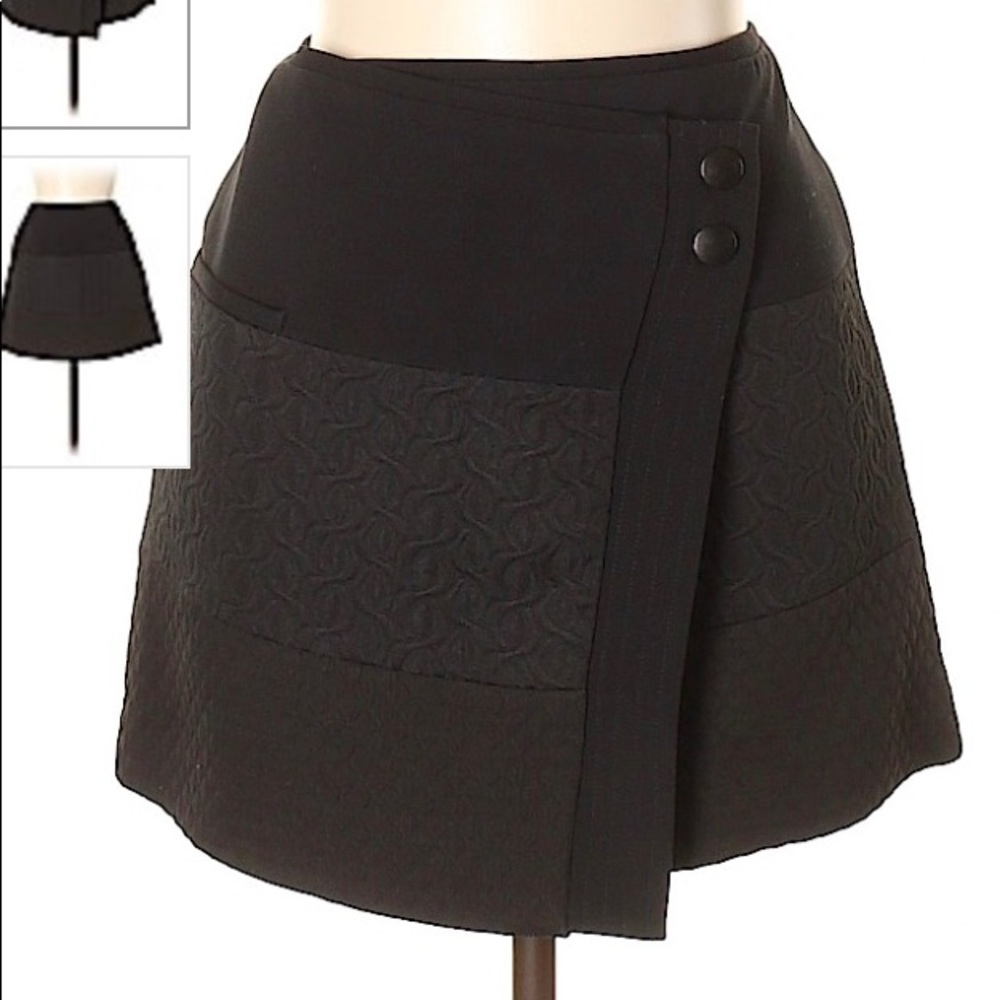 Black Cabi a-line mini skirt